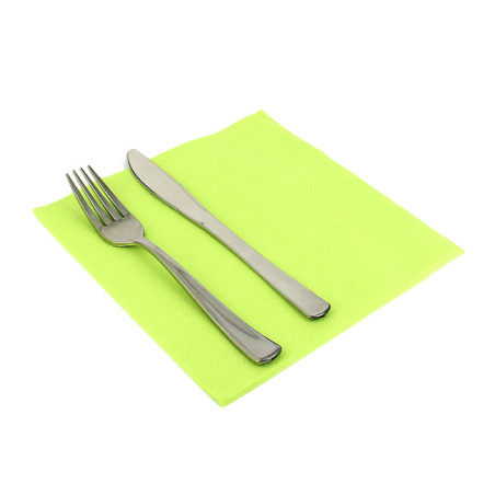 Tovagliolo di Carta 40x40cm Pistacchio Punta- Punta (50 Pezzi)