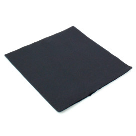 Tovagliolo di Carta 40x40cm Nero Punta- Punta (50 Pezzi)