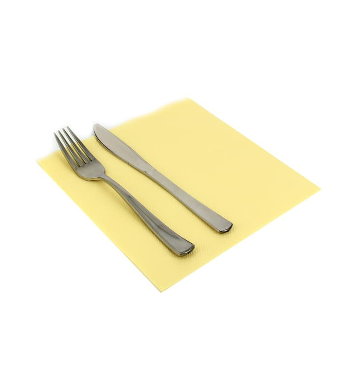 Tovagliolo di Carta 40x40cm Creme Punta- Punta Tovagliolo di Carta 40x40cm Creme Punta- Punta