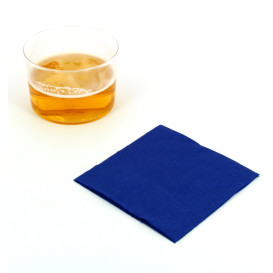 Tovagliolo di Carta Cocktail 20x20cm Blu (100 Pezzi)