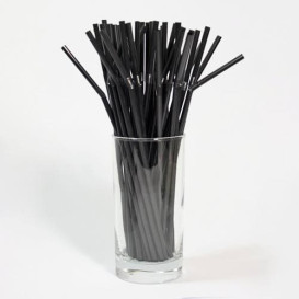 Cannuccia Flessible Nera Ø5mm 21cm (100 Pezzi)