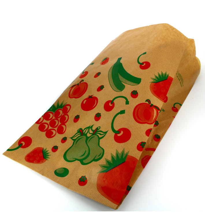 Sacchetto di Carta per Frutta 18+10x28cm Sacchetto di Carta per Frutta 18+10x28cm
