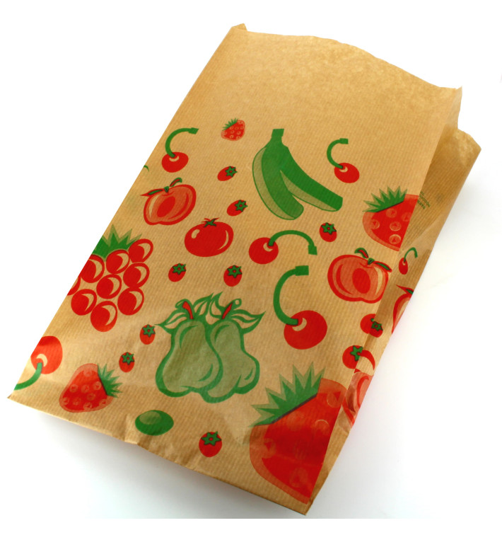 Sacchetto di Carta per Frutta 22+12x36cm Sacchetto di Carta per Frutta 22+12x36cm