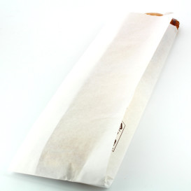 Sacchetto di Carta Bianca 9+5x32cm (250 Pezzi)