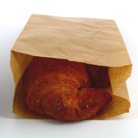 Sacchetto di Carta Kraft 14+7x24cm (100 Pezzi)