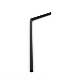 Cannuccia Flessible Nera Ø5mm 21cm (100 Pezzi)